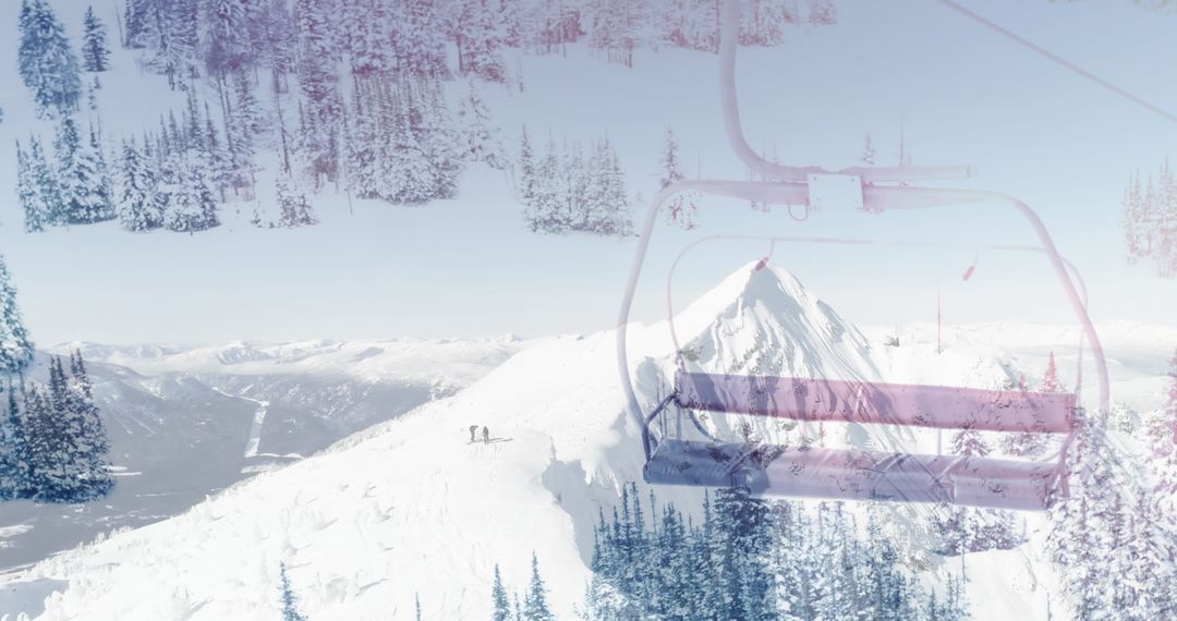 Winter Mountain Landscape with Ski Lift Serenity