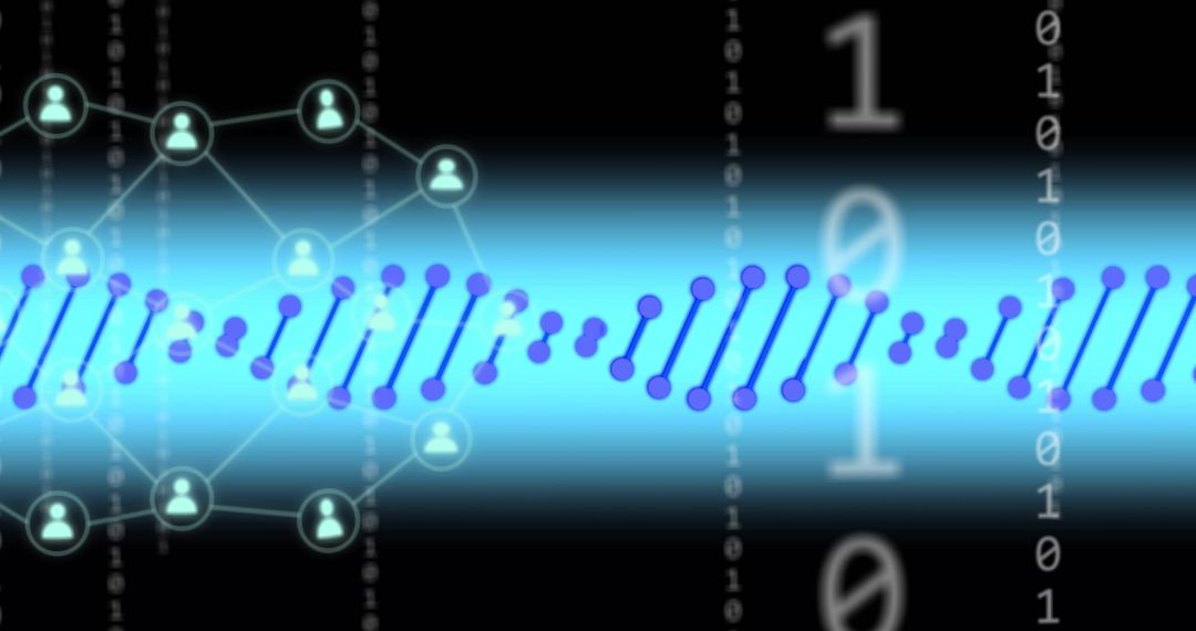 DNA Strand with Digital Interface and Network Connections