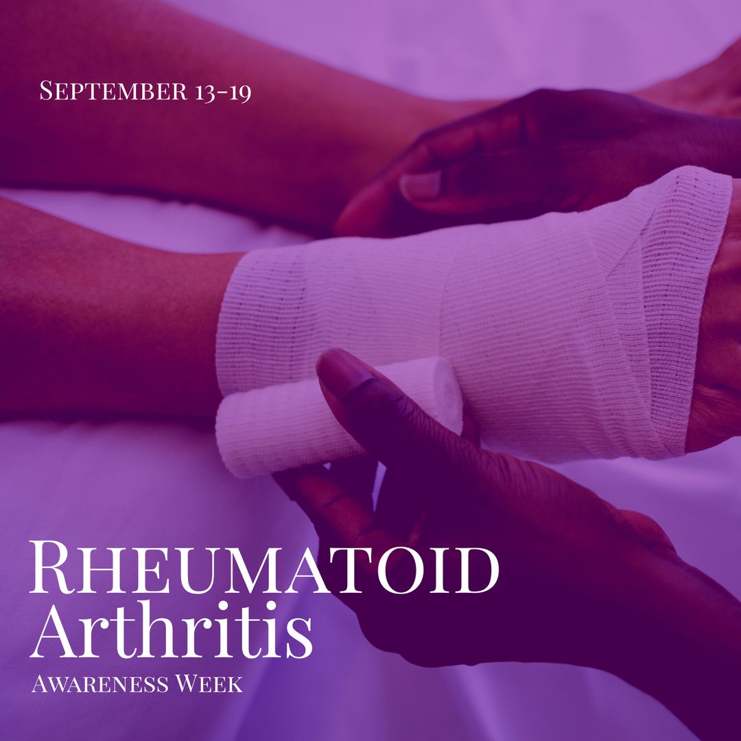 Rheumatoid Arthritis Awareness Week: Healthcare Professional Bandaging Patient's Arm