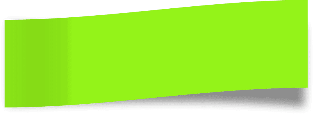 Transparent Green Rectangular Sticky Note for Digital Designs