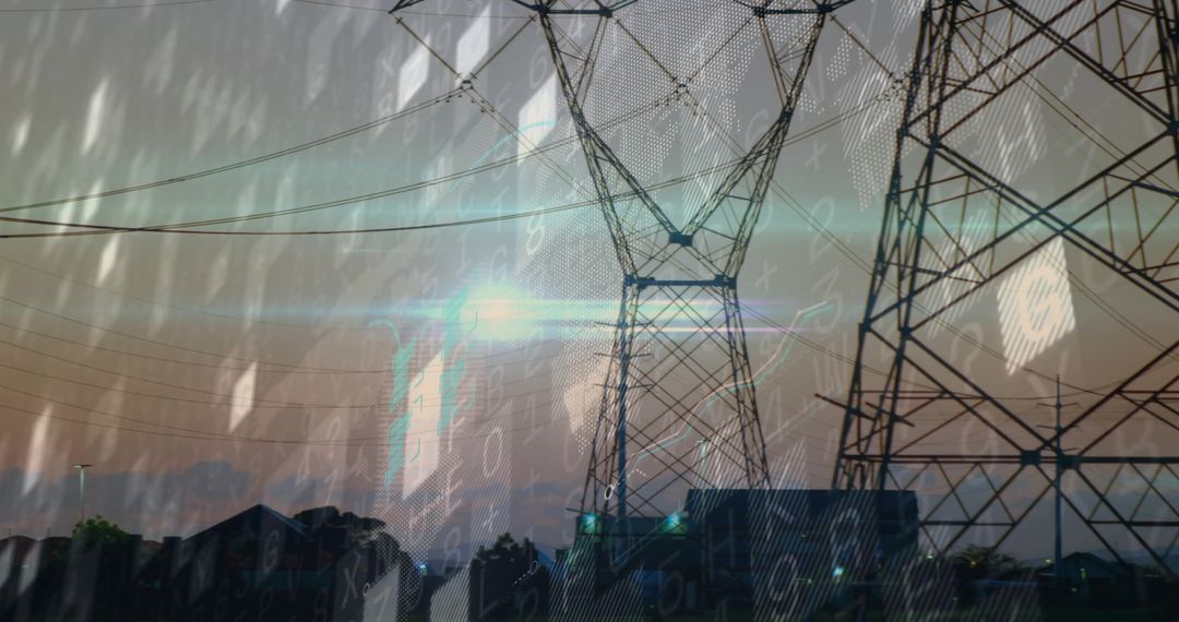 Digital Code Broadcasted by Central Pylon at Dusk
