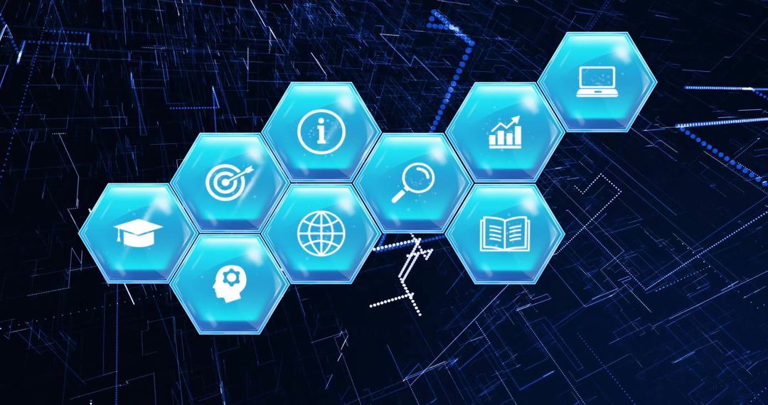 Digital Icons Representing Data Processing and Cloud Computing - Free Images, Stock Photos and Pictures on Pikwizard.com