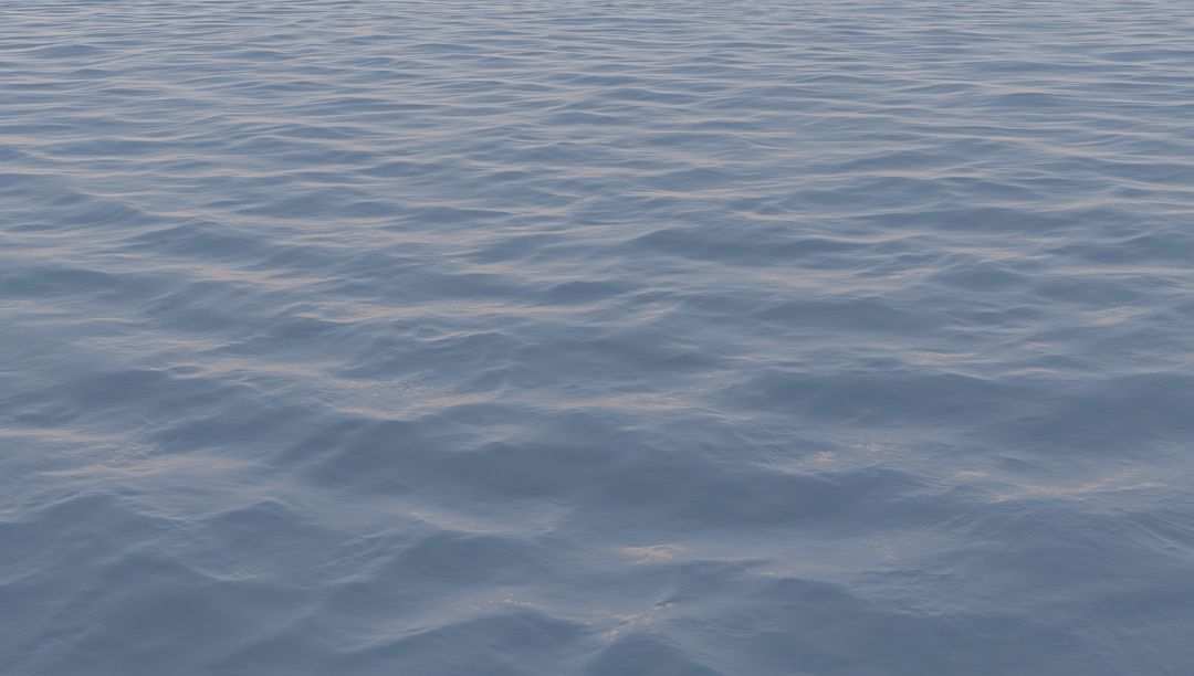 Calm Blue-Gray Expansive Ocean Surface with Gentle Ripples and Reflective Shimmer at Dusk