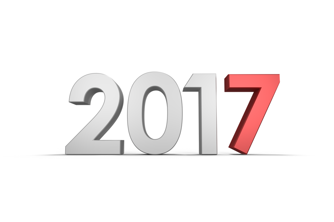 2017 Number on Transparent Background Vector Illustration - Download Free Stock Images Pikwizard.com