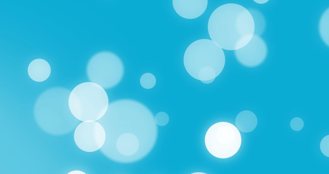 Abstract White Light Bokeh on Blue Background