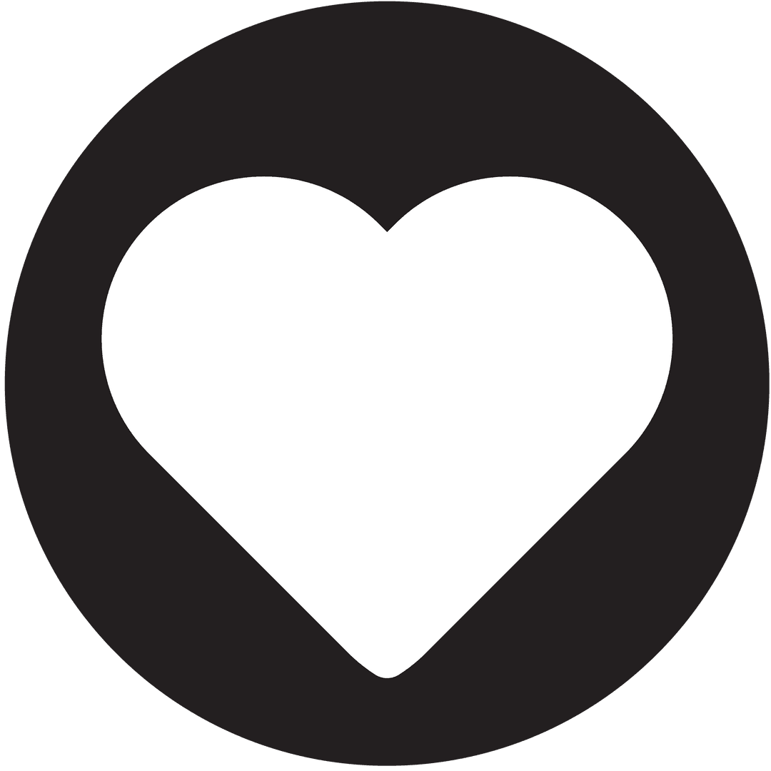 Transparent Heart Vector Icon for Love and Relationships