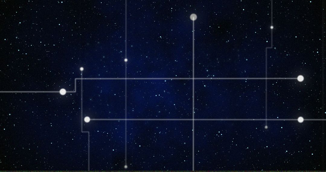Digital Connectivity in Cosmic Night Sky Imagery