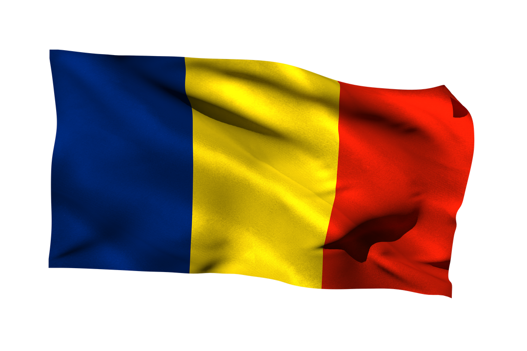 Waving Romanian Flag on Transparent Background - Download Free Stock Images Pikwizard.com