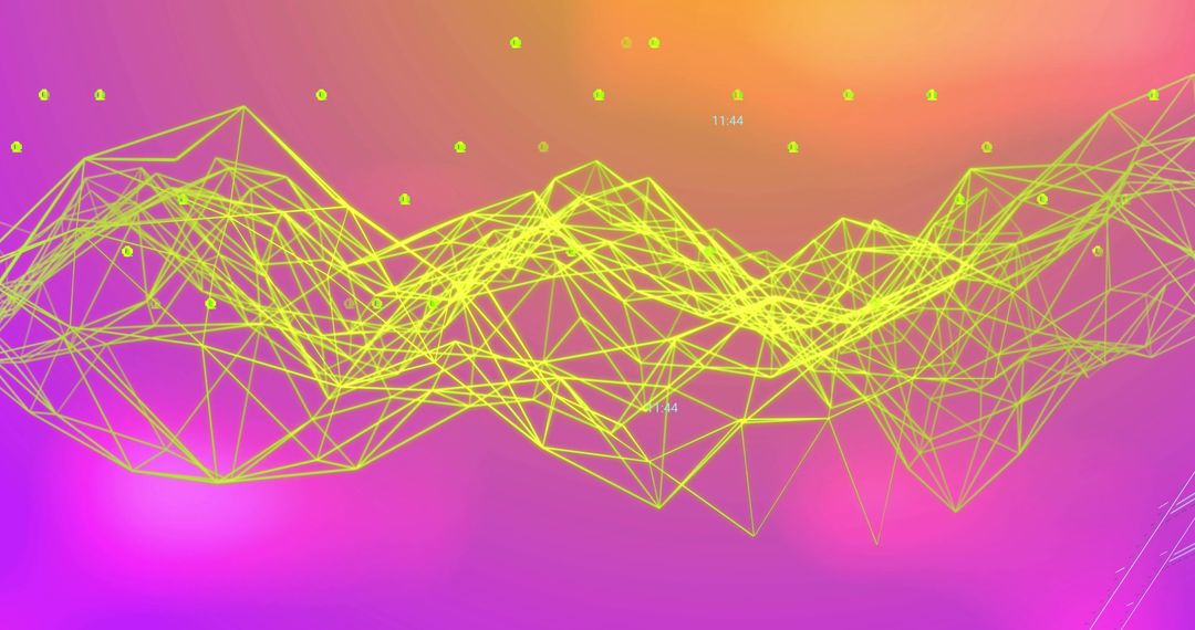 Vibrant Digital Network with Data Icons and Analytics