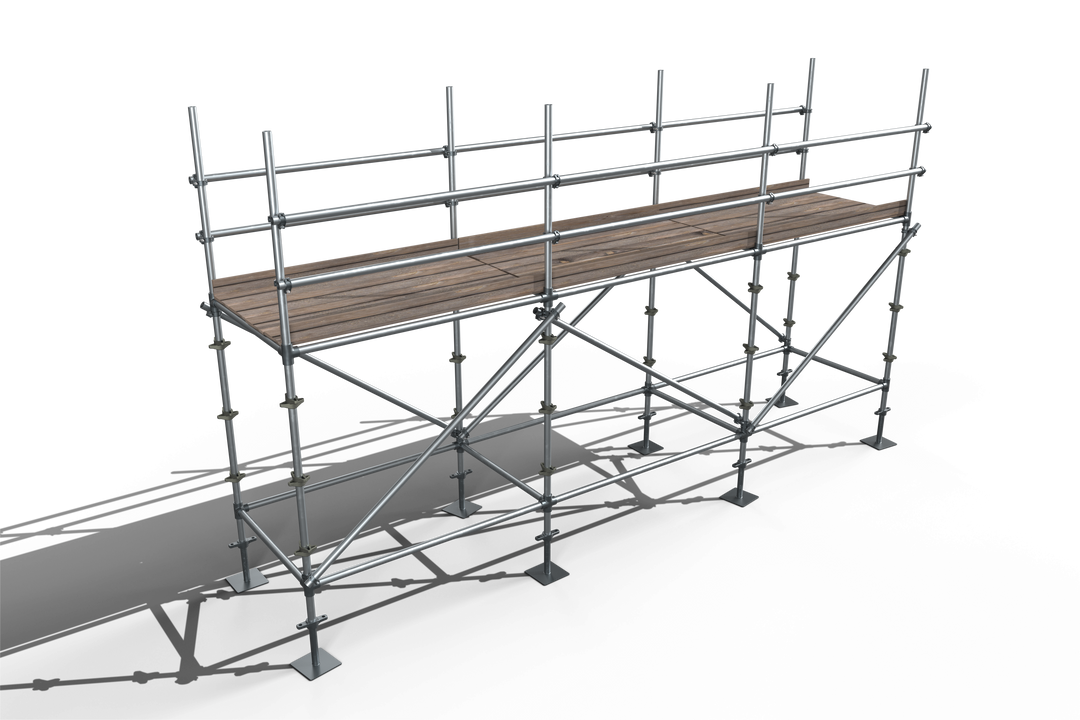 3D Metal Scaffolding Structure Render on Transparent Background - Download Free Stock Images Pikwizard.com