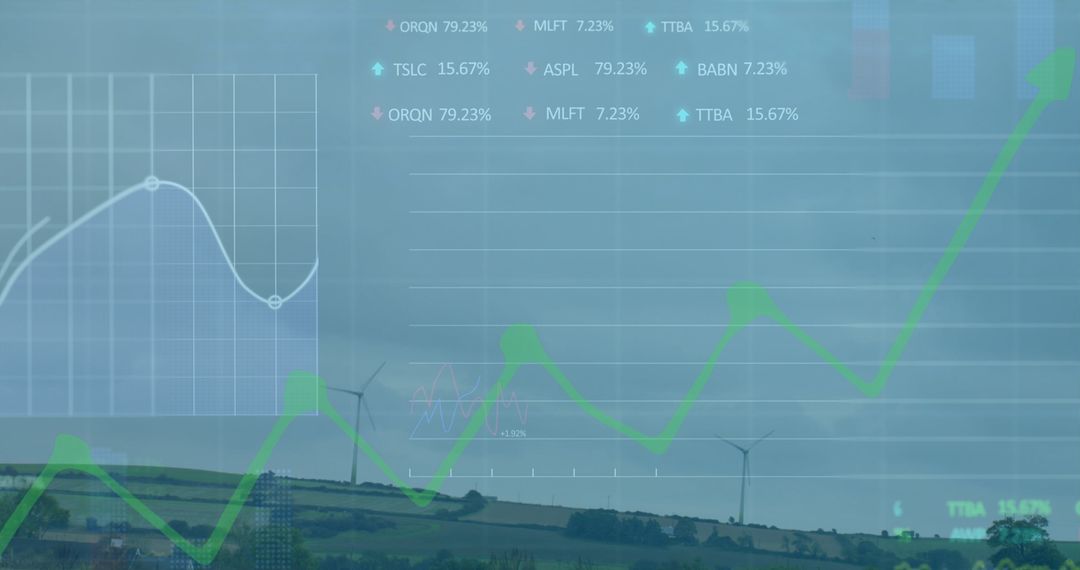 Digital Data and Analytics Overlay on Wind Turbines