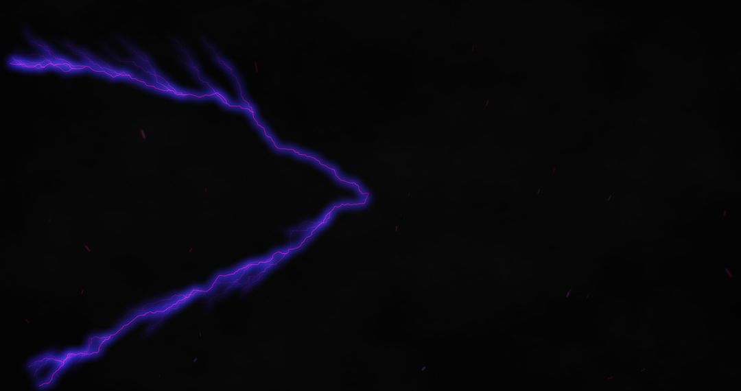 Electric Purple Bolts on Dark Background Representing Dynamic Energy