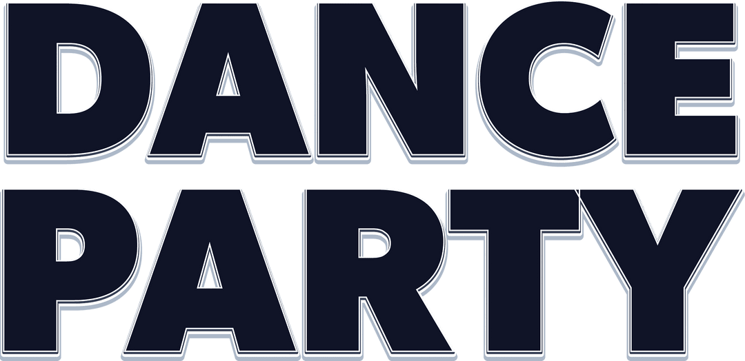 Dance Party Text Transparent Background Celebration