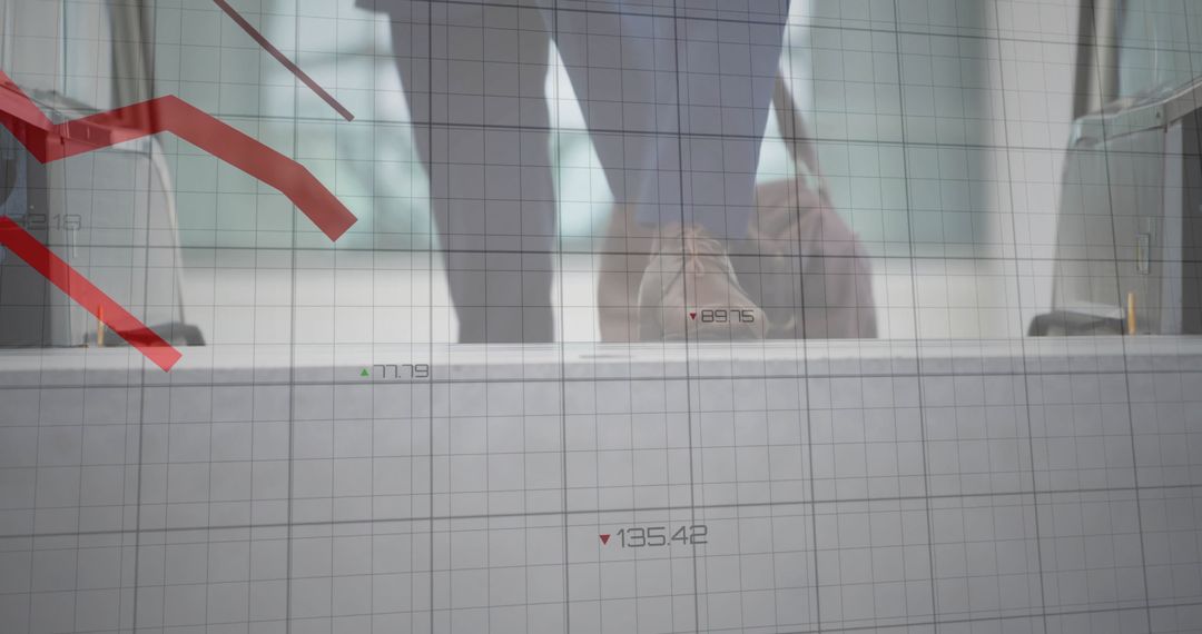 Business Finance Overlays with Professionals on an Escalator