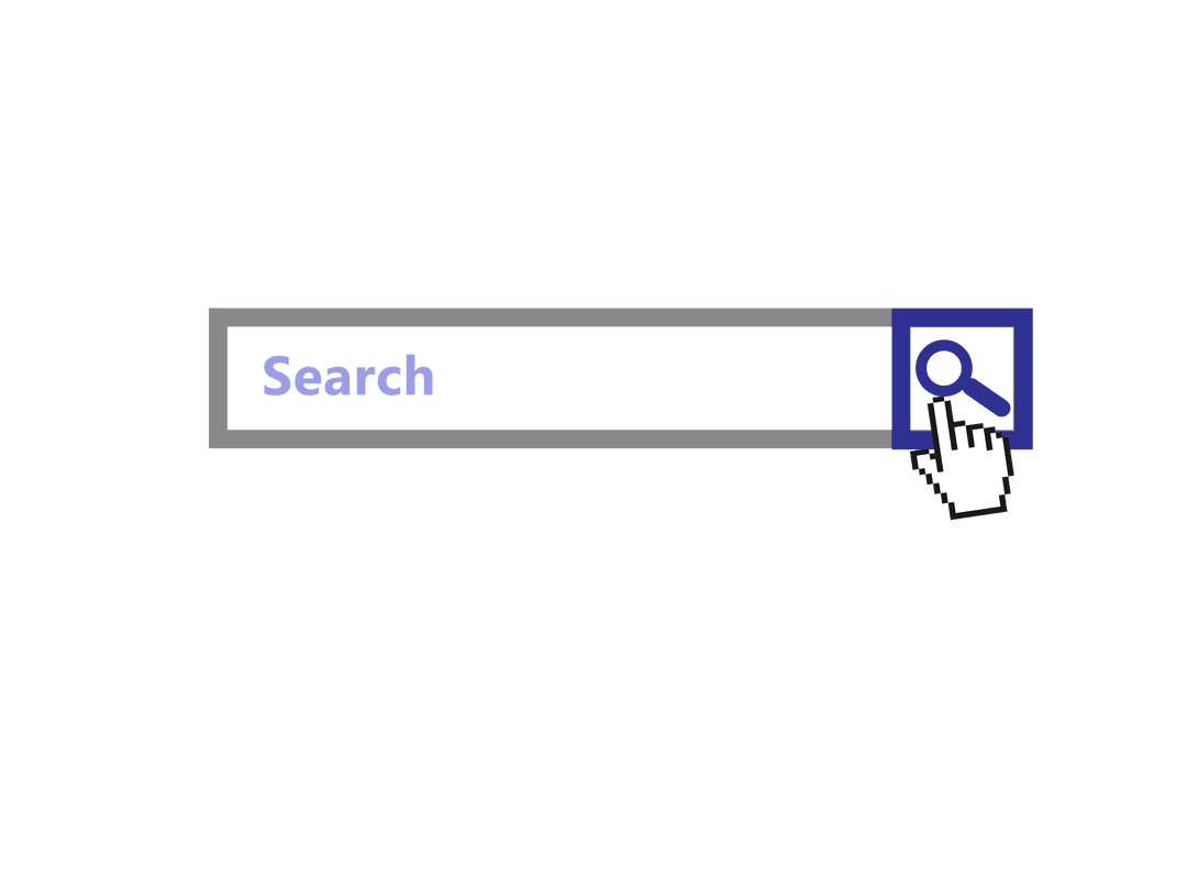 Interactive Search Bar with Cursor on Transparent Background - Download Free Stock Images Pikwizard.com