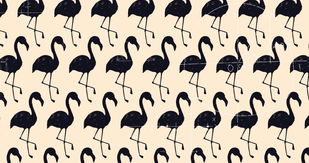 Seamless Flamingo and Equation Pattern, Playful Educational Design