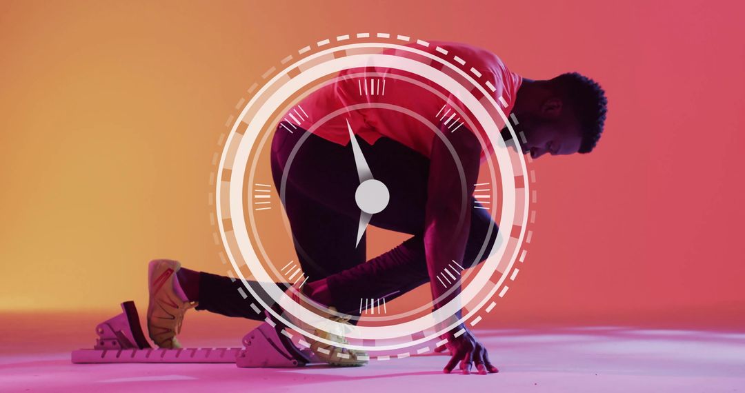 Dynamic Athlete Positioning for Sprint Start with Gradient Lights