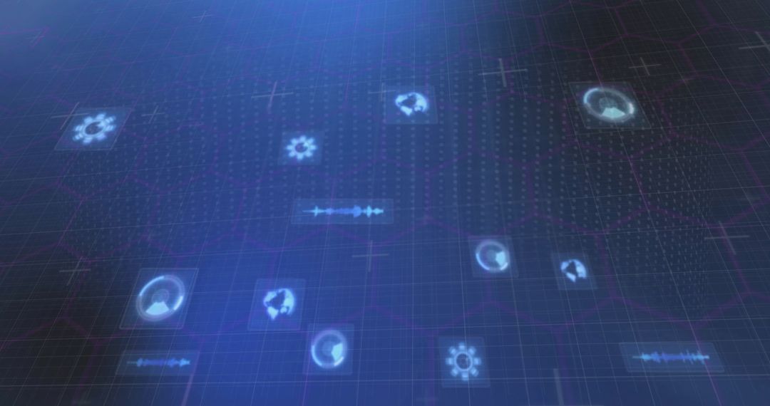 Abstract Digital Data Processing with Hexadecimal Pattern - Free Images, Stock Photos and Pictures on Pikwizard.com