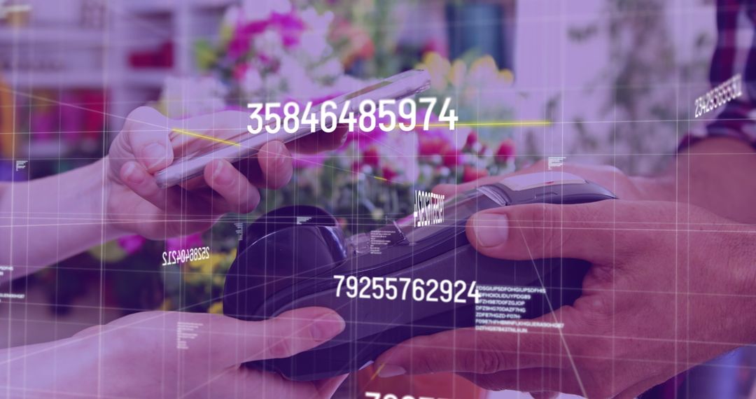 Digital Data Visualization on Tech Background