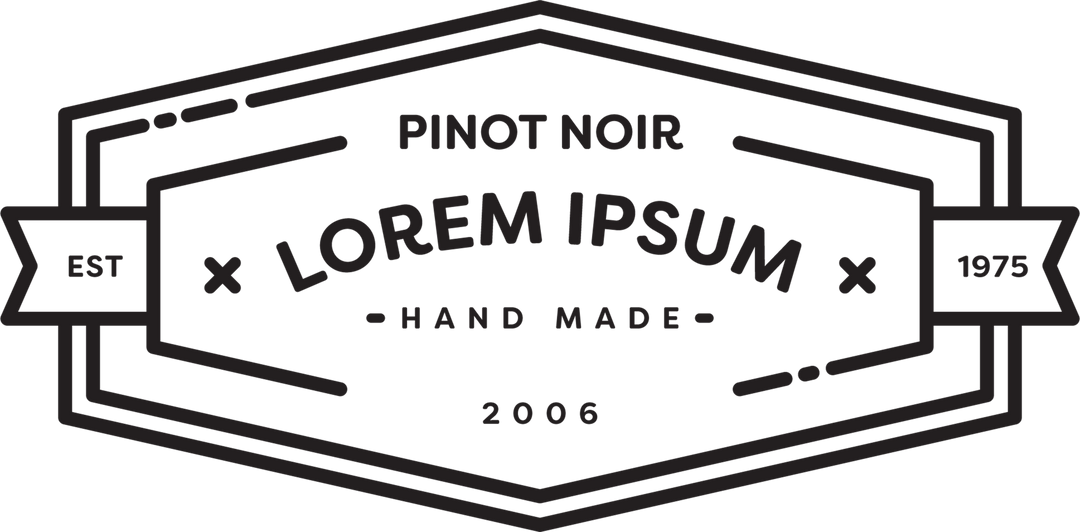 Transparent Vector Design of Pinot Noir Wine Label - Download Free Stock Images Pikwizard.com