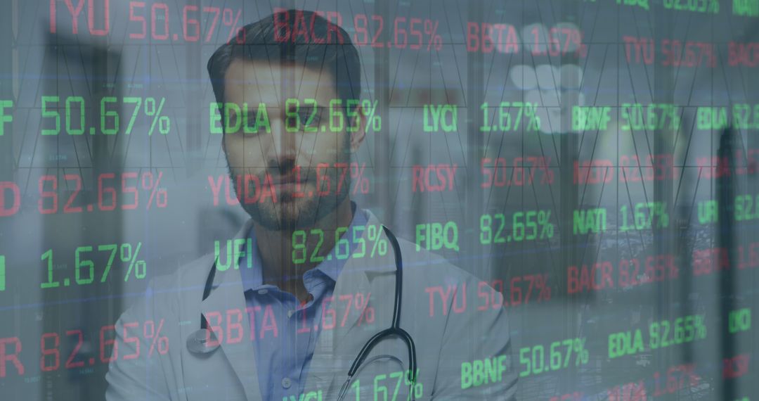 Doctor Analyzing Stock Market Data - Free Images, Stock Photos and Pictures on Pikwizard.com