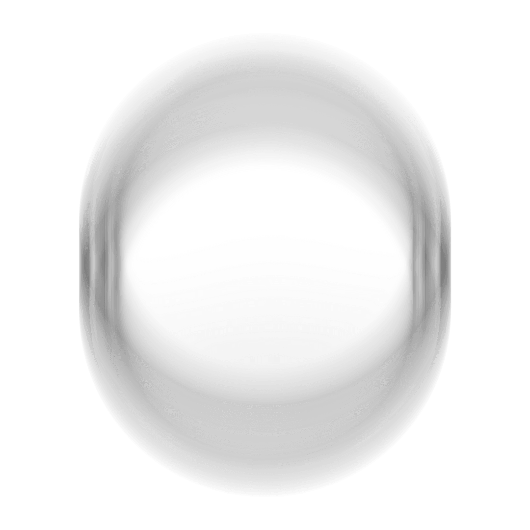 Transparent Glowing Orb with Blurred Motion Effect