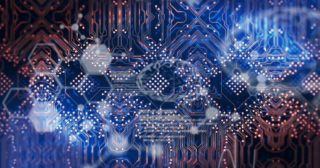 Abstract Circuit Board Technology Network Background Design