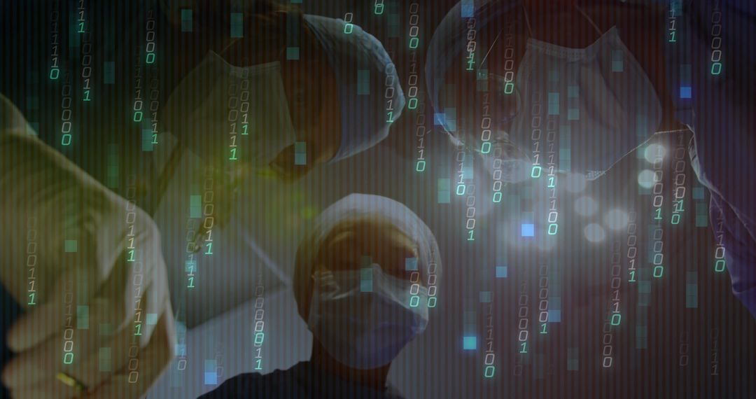 Surgical Team Performing Innovative Digital Procedures