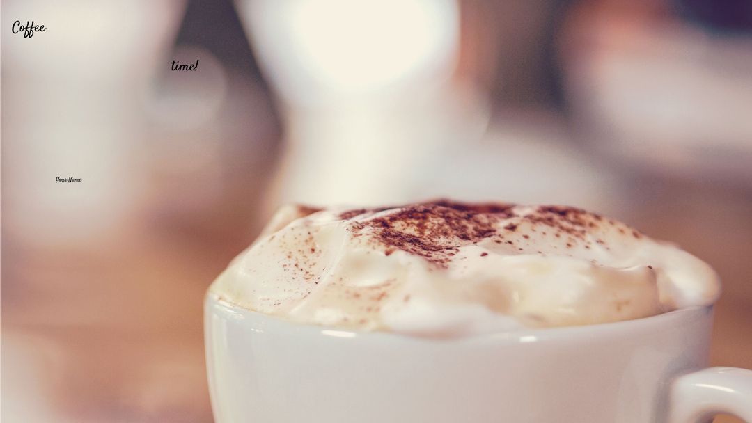 Rich Cappuccino With Creamy Foam in Warm Cafe Scene - Download Free Stock Templates Pikwizard.com