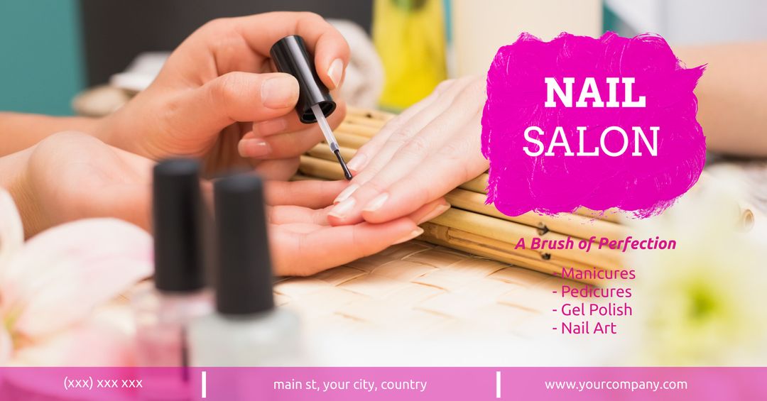 Professional Manicure Services Promoting Nail Salon Special Offers - Download Free Stock Templates Pikwizard.com