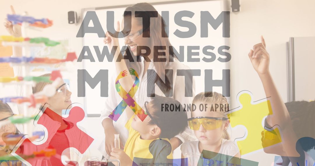 Autism Awareness Month Classroom Support Concept