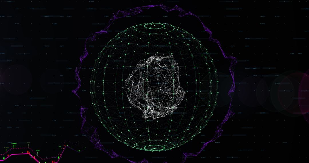 Abstract Digital Globe Illustrating Global Connectivity