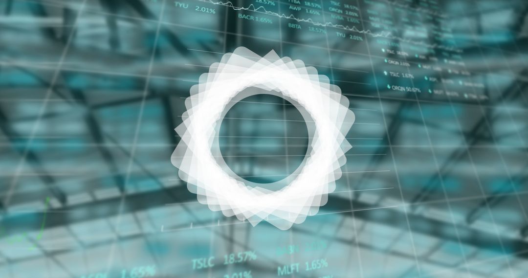 Dynamic Geometric Overlay with Financial Data Theme