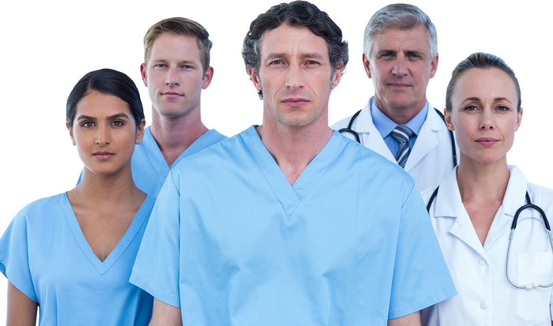 Confident Healthcare Team with Transparent Background Wearing Medical Uniforms - Download Free Stock Images Pikwizard.com