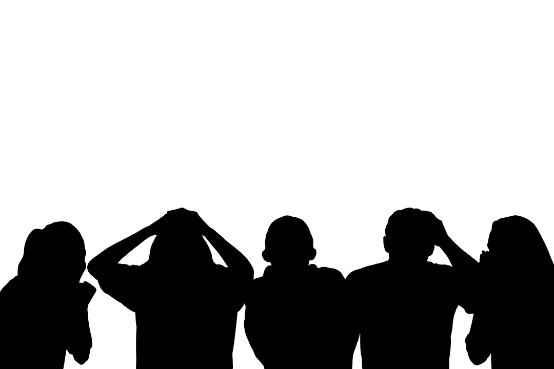 Transparent Silhouettes Expressing Emotions