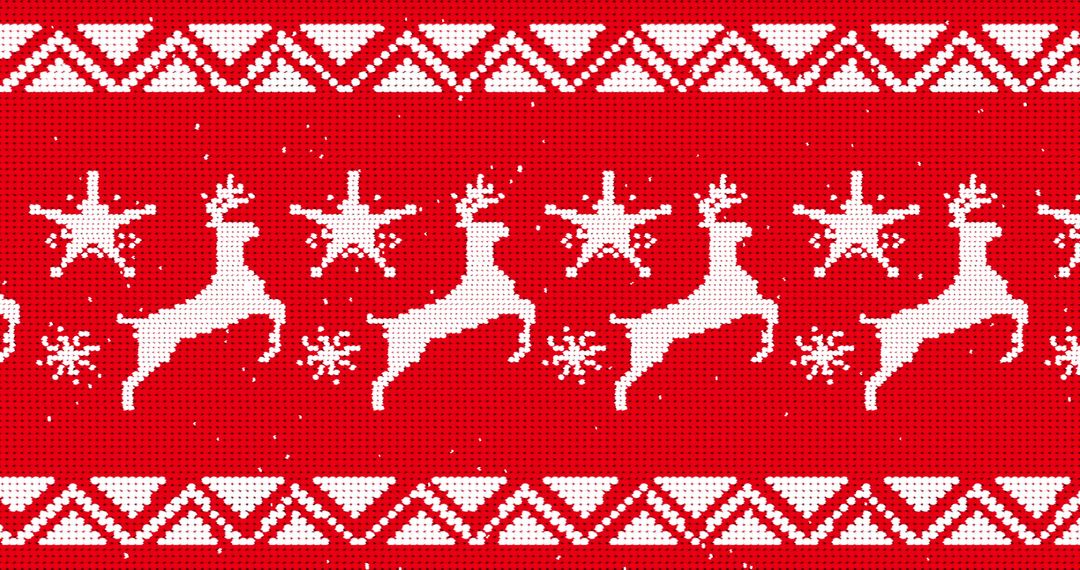 Seamless Christmas Reindeer and Star Pattern Background - Free Images, Stock Photos and Pictures on Pikwizard.com