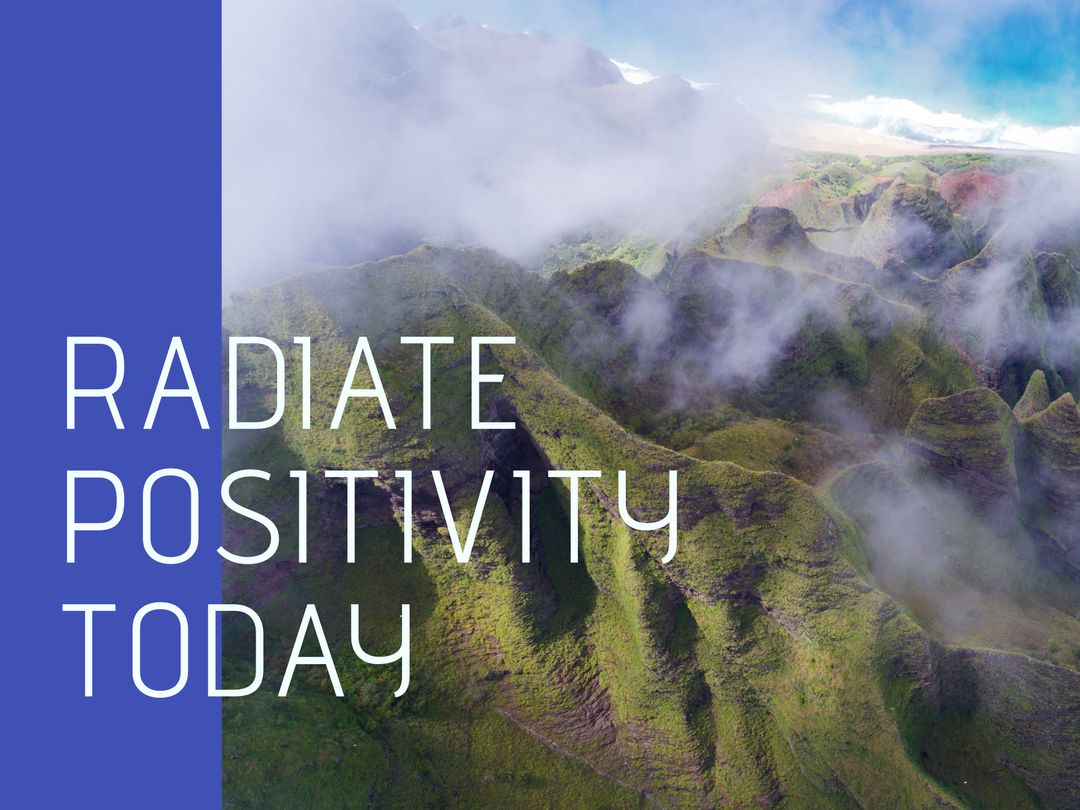 Radiate Positivity Today with Misty Mountain Scenery - Download Free Stock Templates Pikwizard.com
