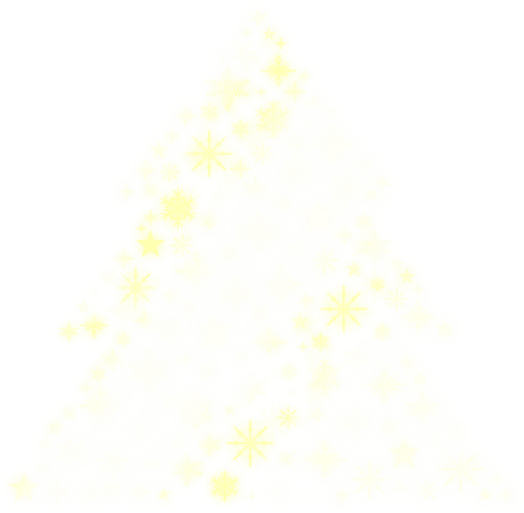Minimalist Transparent Christmas Tree Silhouette