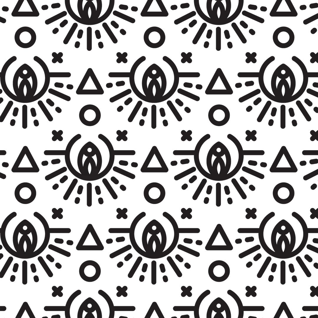 Seamless Candle Pattern on Transparent Background Vector Design