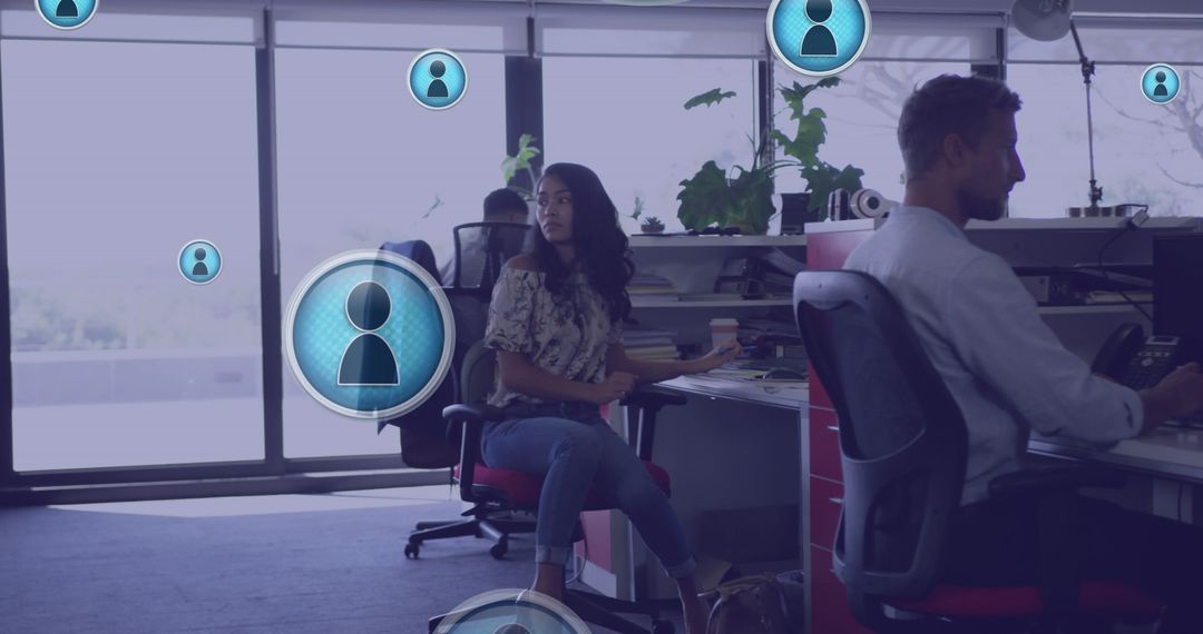 Diverse Business Colleagues Engaged in Global Networking