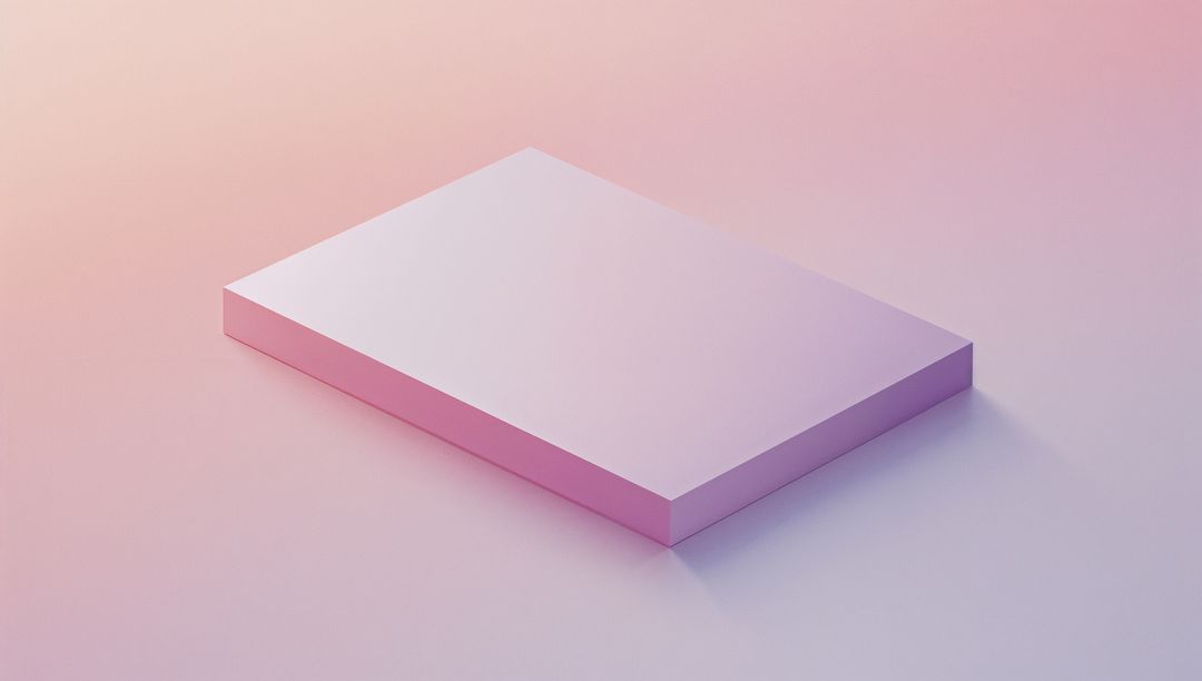 Rectangular Block with Soft Gradient in Minimalist Style
