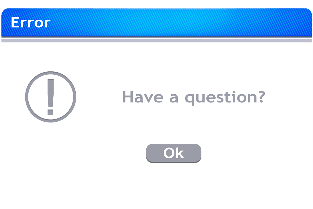 Digital Error Message Alert on Transparent PNG