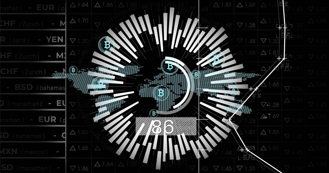 Global Bitcoin Cryptocurrency Data Visualization