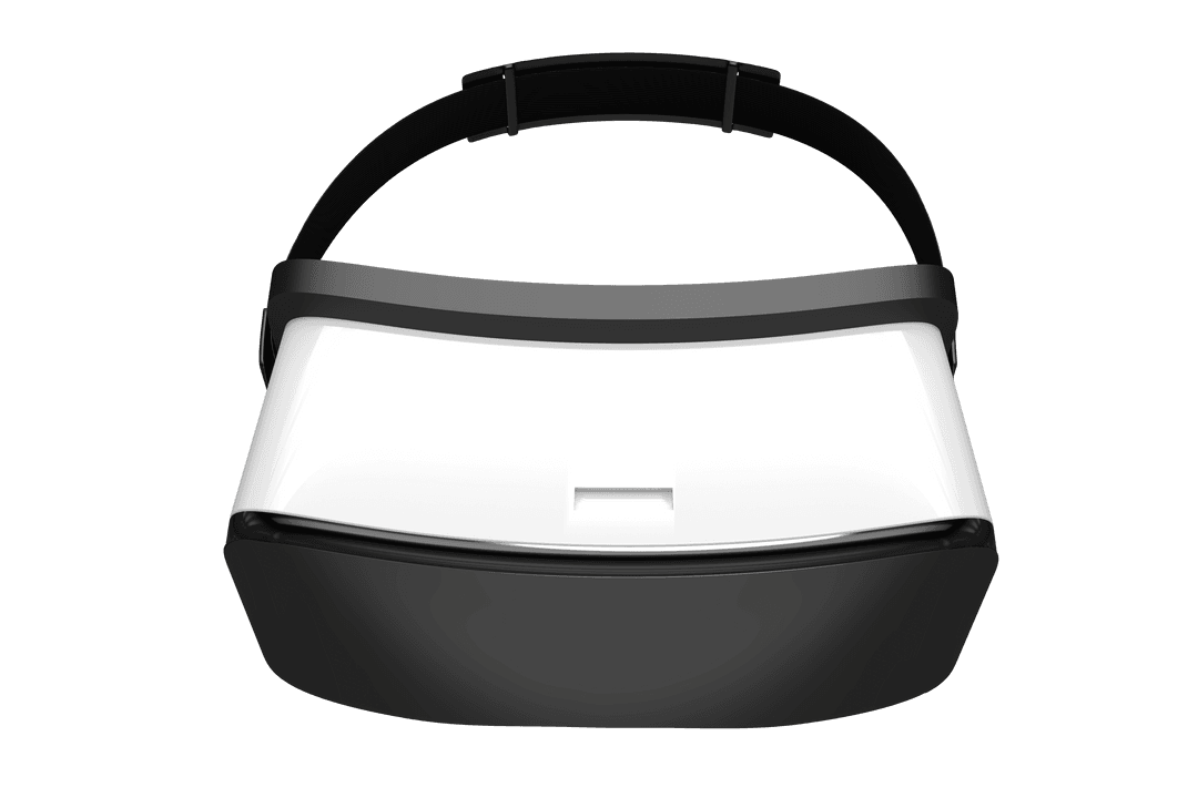Realistic Transparent Virtual Reality Headset Illustration