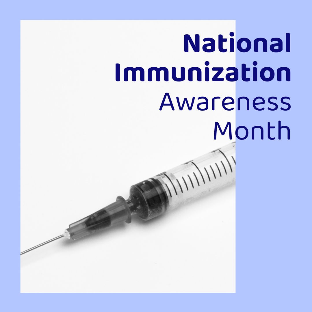 National Immunization Awareness Highlight with Syringe