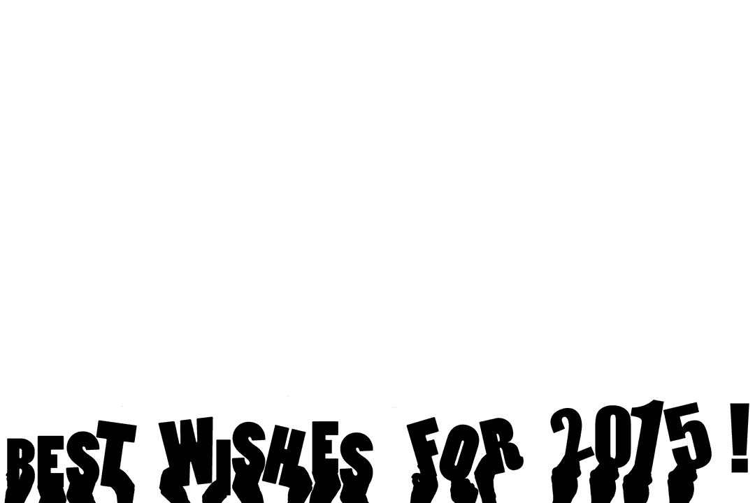 Hands Holding Best Wishes 2015 Over Transparent Background