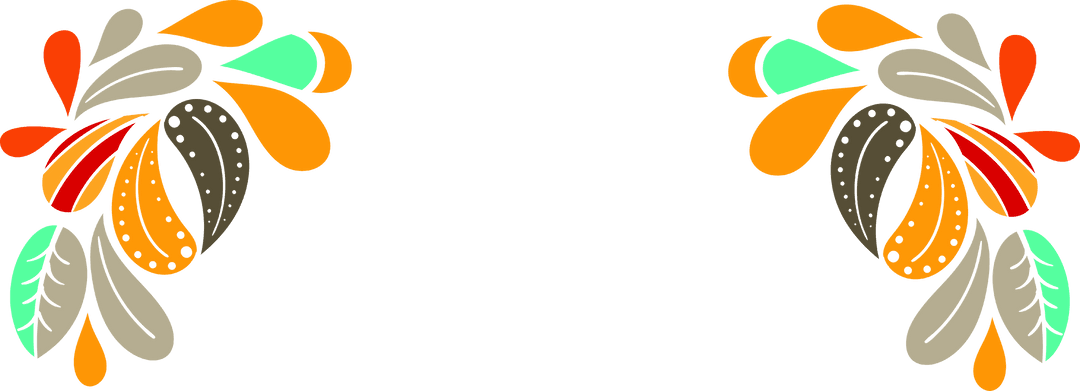 Transparent Autumn Abstract Leaf Pattern with Colorful Design