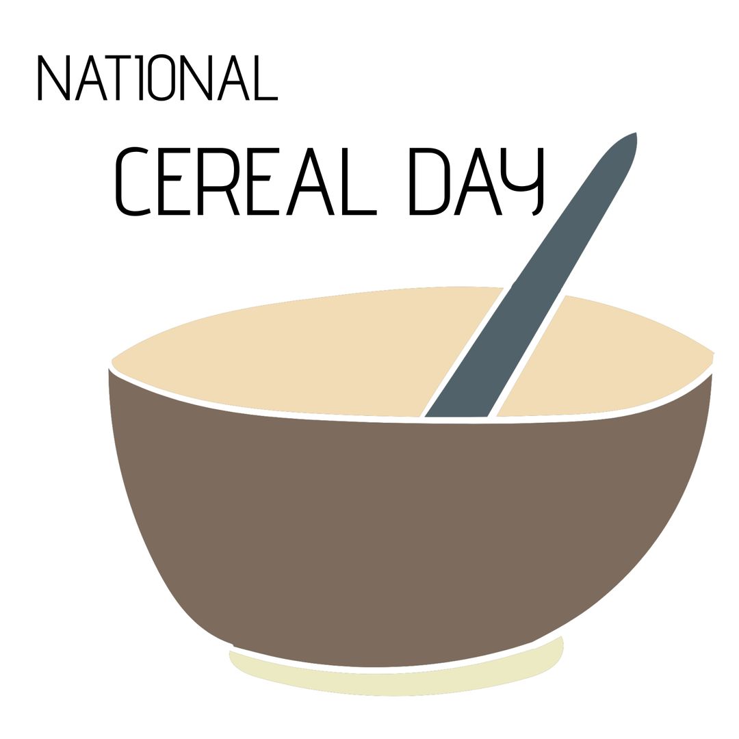 National Cereal Day Breakfast Celebration Design