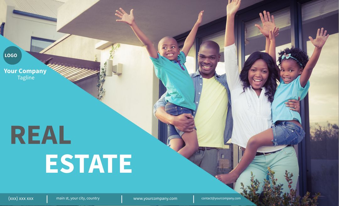 Joyful Family Celebrating New Home Ownership