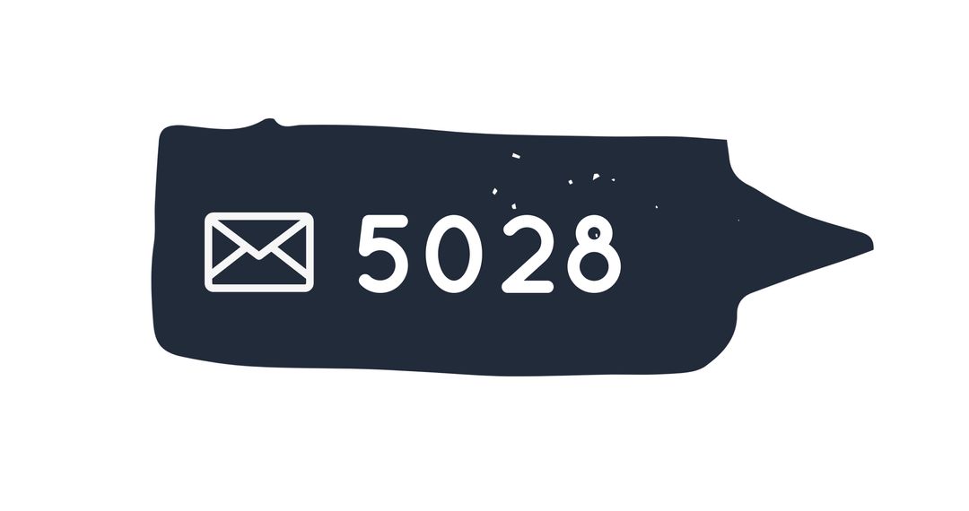 Surge of Messages Count Illustration on Clean Background